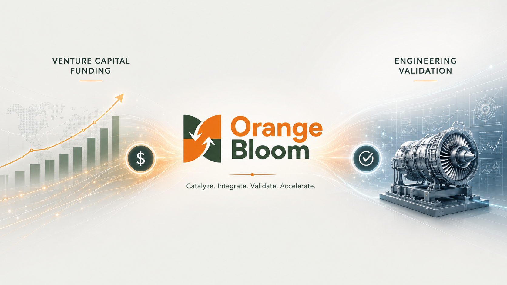 Orange Bloom connects venture capital funding with engineering validation.